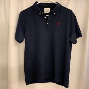 All Saints Dark Blue Polo Shirt, Men’s Size XL